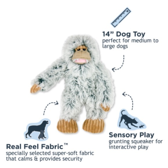 Tall Tails - YETI WITH SQUEAKER - New (never played with) - Picture 1 of 9